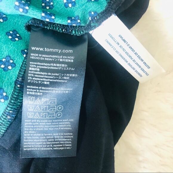 Tommy Hilfiger green and blue sleeveless top - Picture 6 of 6